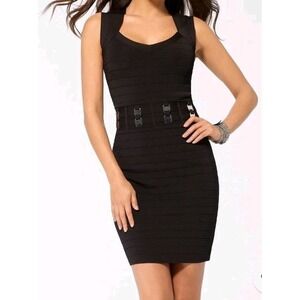 Cache Bandage Dress XL Black Evening Club  Party Sexy Y2K